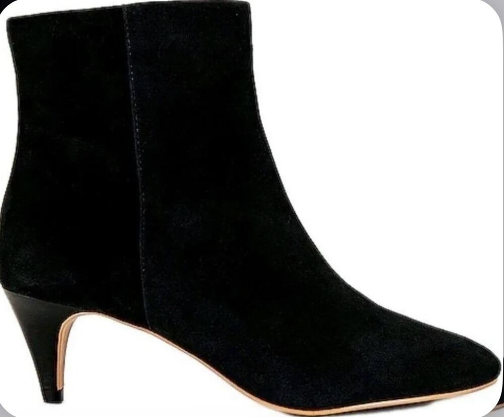 Dolce Vita Womens Pointed Toe Dee Booties Black Suede Sz 9